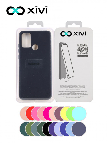 Накладка задняя Xivi для HUAWEI Honor 9A, Silicon Case, силикон, матовая, №1, цвет чёрный 5