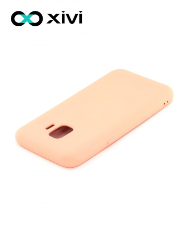Накладка задняя Xivi для SAMSUNG Galaxy J2 CORE J260, Silicon Case, силикон, матовая, №30, цвет розовый 4
