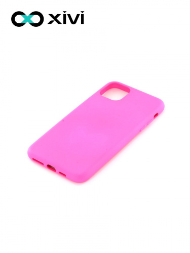 Накладка задняя Xivi для APPLE iPhone 11 Pro Max, Silicon Case, силикон, матовая, №33, цвет розовый 3