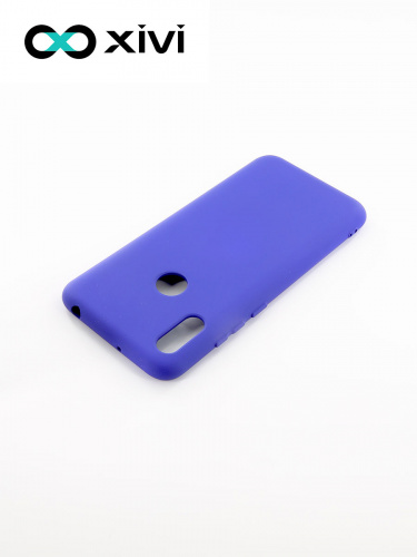 Накладка задняя Xivi для HUAWEI Y6 PRIME 2019 Y6S, Silicon Case, силикон, матовая, №47, цвет синий 4