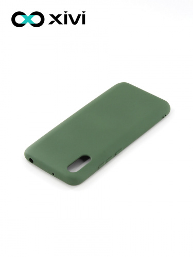 Накладка задняя Xivi для XIAOMI Redmi 9A, Silicon Case, силикон, матовая, №59, цвет темно-зеленый 4