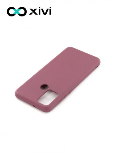 Накладка задняя Xivi для HUAWEI Honor 9A, Silicon Case, силикон, матовая, №73, цвет винный 4