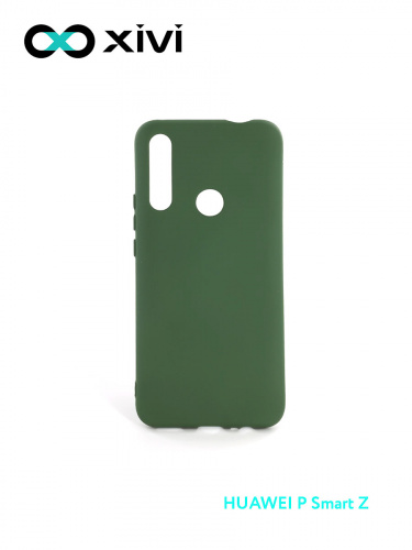 Накладка задняя Xivi для HUAWEI Y9 PRIME P SMART Z, Silicon Case, силикон, матовая, №59, цвет темно-зеленый 1