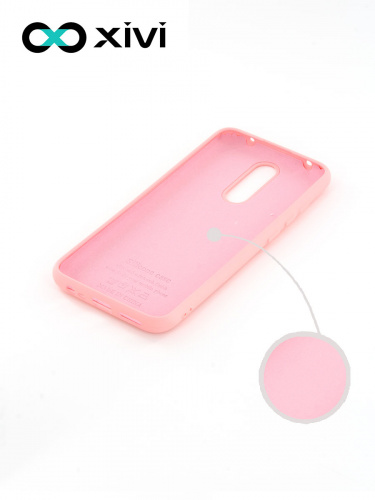 Накладка задняя Xivi для XIAOMI Redmi 8, Silicon Case, силикон, матовая, №19, цвет розовый 2