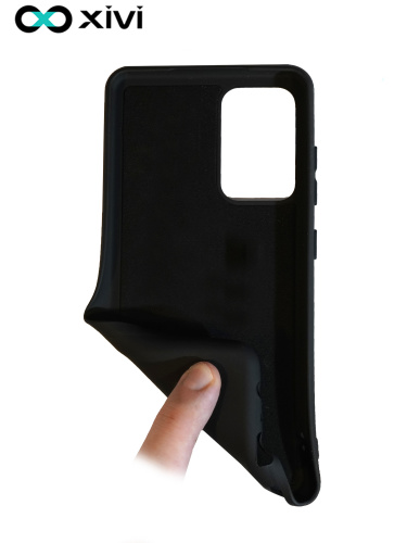Накладка задняя Xivi для SAMSUNG  Galaxy A72 (2027), Silicon Case, силикон, матовая, №1, цвет чёрный