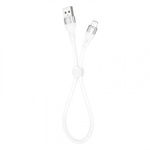 kabel-xo-microusb-nb179-2.4a-025m-white-64550544976144