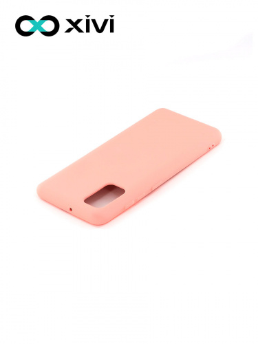 Накладка задняя Xivi для SAMSUNG Galaxy A41, Silicon Case, силикон, матовая, №19, цвет розовый 4