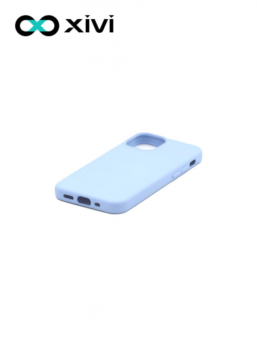 Накладка задняя Xivi для APPLE iPhone 12 5.4, Silicon Case, силикон, матовая, №42, цвет сиреневый 4