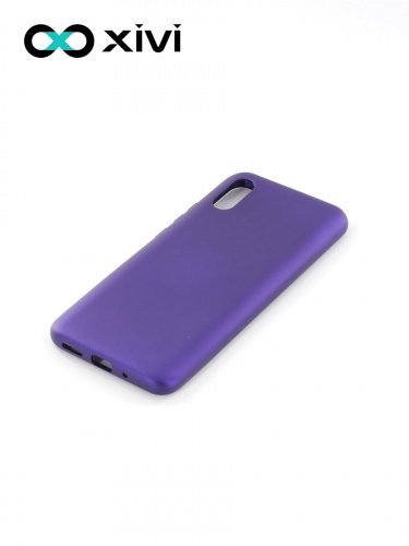 Накладка задняя Xivi для XIAOMI Redmi 9A, Silicon Case, силикон, матовая, №17, цвет фиолетовый 3