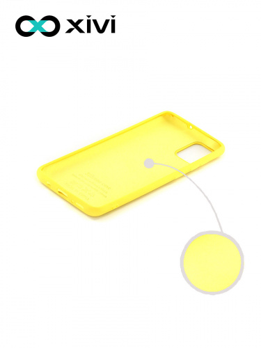 Накладка задняя Xivi для SAMSUNG Galaxy A51 5G, Silicon Case, силикон, матовая, №41, цвет жёлтый 2