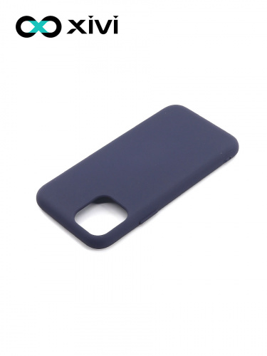 Накладка задняя Xivi для APPLE iPhone 11 Pro, Silicon Case, силикон, матовая, №2, цвет индиго, тёмный 4
