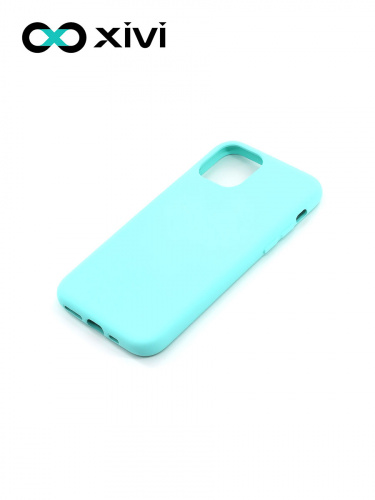 Накладка задняя Xivi для APPLE iPhone 11 Pro, Silicon Case, силикон, матовая, №8, цвет голубой 3