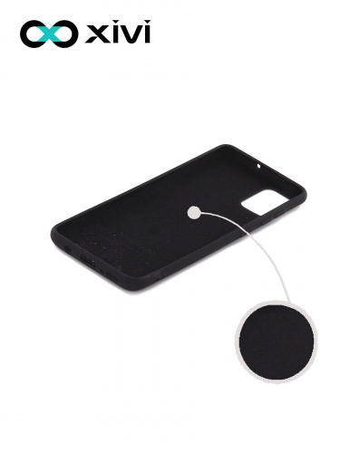 Накладка задняя Xivi для SAMSUNG Galaxy A51 5G, Silicon Case, силикон, матовая, №1, цвет чёрный 2