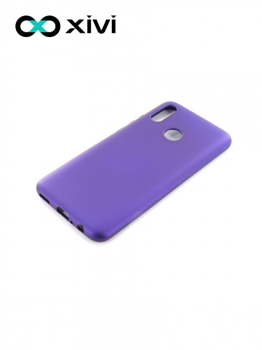 Накладка задняя Xivi для HUAWEI P Smart (2019), Silicon Case, силикон, матовая, №17, цвет фиолетовый 3