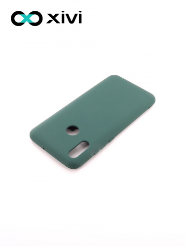 Накладка задняя Xivi для HUAWEI P Smart (2019), Silicon Case, силикон, матовая, №46, цвет изумрудный 4