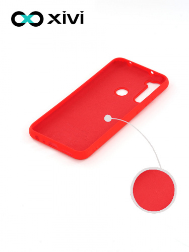 Накладка задняя Xivi для XIAOMI Redmi Note 8T, Silicon Case, силикон, матовая, №4, цвет морковный 2