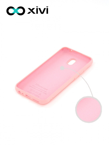 Накладка задняя Xivi для XIAOMI REDMI 8A, Silicon Case, силикон, матовая, №19, цвет розовый 2
