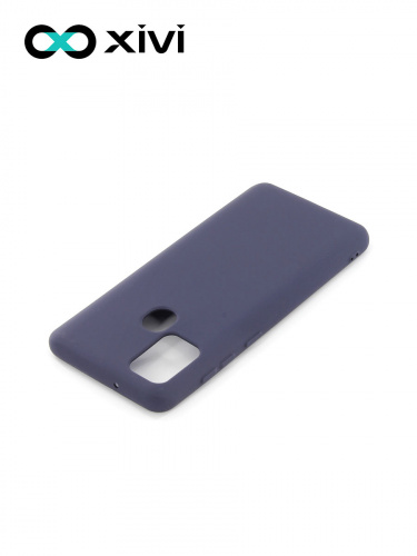 Накладка задняя Xivi для SAMSUNG Galaxy A21S, Silicon Case, силикон, матовая, №2, цвет индиго, тёмный 4