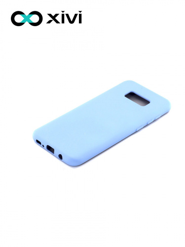 Накладка задняя Xivi для SAMSUNG Galaxy S8, Silicon Case, силикон, матовая, №42, цвет сиреневый 3