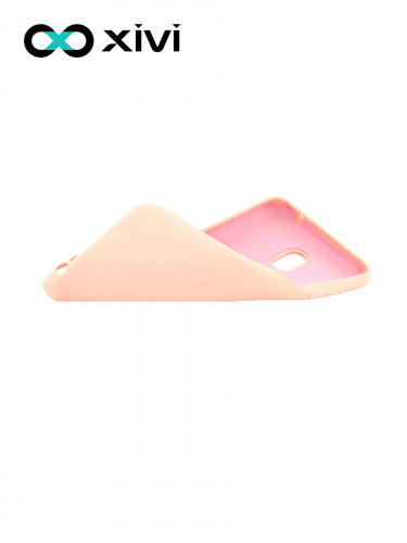 Накладка задняя Xivi для XIAOMI REDMI 8A, Silicon Case, силикон, матовая, №30, цвет розовый 6