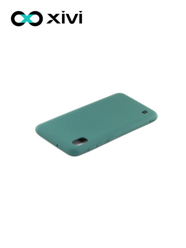 Накладка задняя Xivi для SAMSUNG Galaxy A10 A105, Silicon Case, силикон, матовая, №46, цвет изумрудный 4