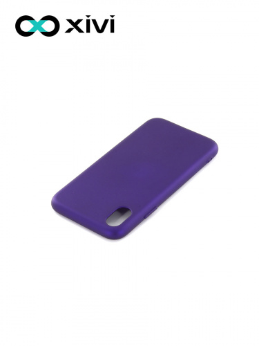 Накладка задняя Xivi для APPLE iPhone XR, Silicon Case, силикон, матовая, №17, цвет фиолетовый 4