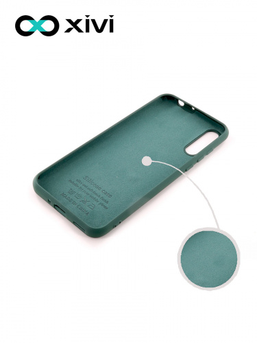 Накладка задняя Xivi для HUAWEI Y8P 2020 P SMART S, Silicon Case, силикон, матовая, №46, цвет изумрудный 2
