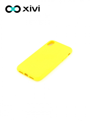 Накладка задняя Xivi для APPLE iPhone XR, Silicon Case, силикон, матовая, №41, цвет жёлтый 3