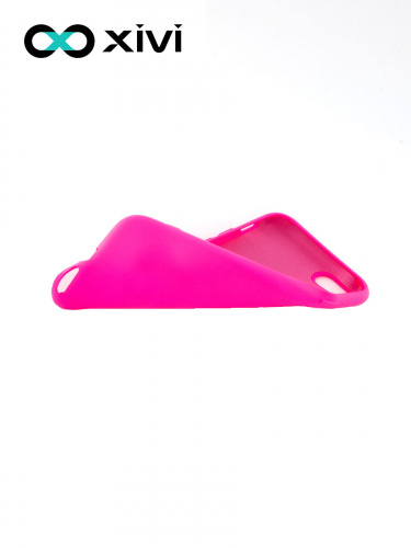 Накладка задняя Xivi для APPLE iPhone 7 8 SE2, Silicon Case, силикон, матовая, №33, цвет розовый 6
