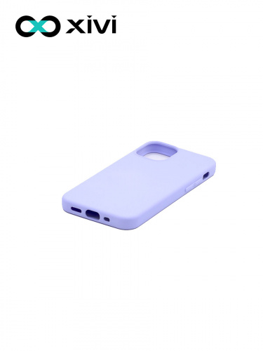 Накладка задняя Xivi для APPLE iPhone 12 5.4, Silicon Case, силикон, матовая, №11, цвет лавандовый 4