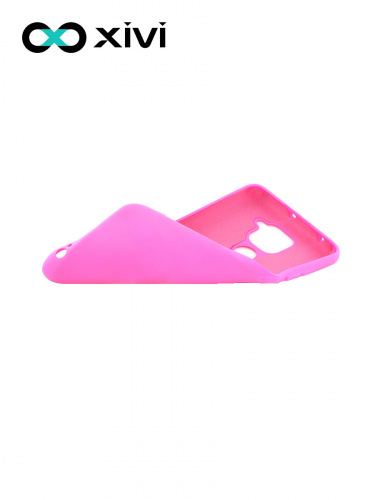 Накладка задняя Xivi для XIAOMI REDMI NOTE 9, Silicon Case, силикон, матовая, №33, цвет розовый 6