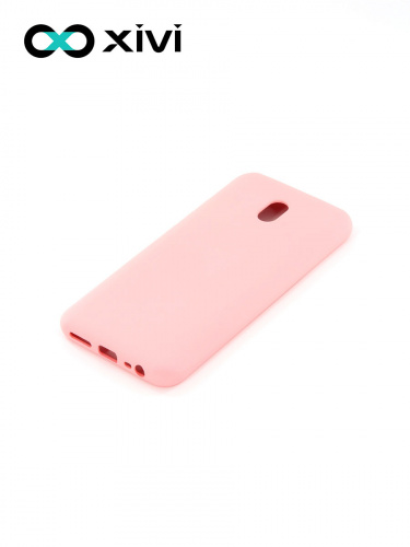 Накладка задняя Xivi для XIAOMI REDMI 8A, Silicon Case, силикон, матовая, №19, цвет розовый 3