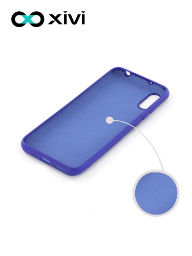 Накладка задняя Xivi для XIAOMI Redmi 9A, Silicon Case, силикон, матовая, №47, цвет синий 2