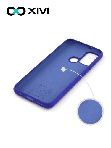 Накладка задняя Xivi для HUAWEI Honor 9A, Silicon Case, силикон, матовая, №47, цвет синий 2