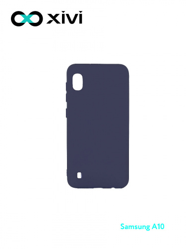 Накладка задняя Xivi для SAMSUNG Galaxy A10 A105, Silicon Case, силикон, матовая, №2, цвет индиго, тёмный 1