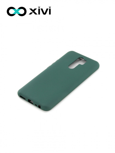 Накладка задняя Xivi для XIAOMI Redmi 9, Silicon Case, силикон, матовая, №46, цвет изумрудный 3