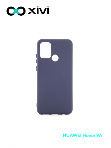 Накладка задняя Xivi для HUAWEI Honor 9A, Silicon Case, силикон, матовая, №2, цвет индиго, тёмный 1