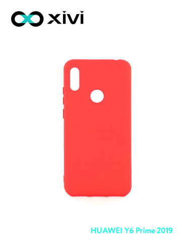 Накладка задняя Xivi для HUAWEI Y6 PRIME 2019 Y6S, Silicon Case, силикон, матовая, №4, цвет морковный 1