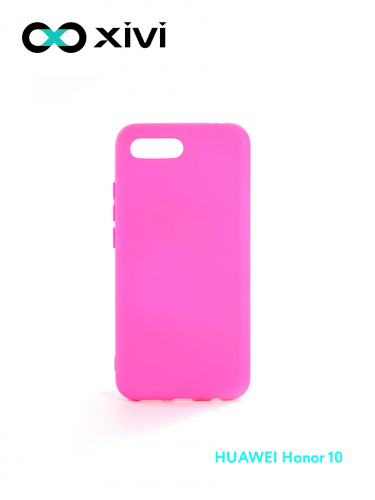 Накладка задняя Xivi для HUAWEI Honor 10, Silicon Case, силикон, матовая, №33, цвет розовый 1