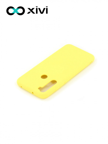 Накладка задняя Xivi для XIAOMI Redmi Note 8T, Silicon Case, силикон, матовая, №41, цвет жёлтый 4