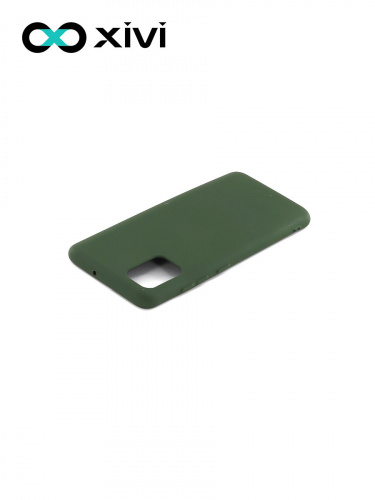 Накладка задняя Xivi для SAMSUNG Galaxy A51 5G, Silicon Case, силикон, матовая, №59, цвет темно-зеленый 4