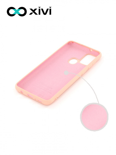 Накладка задняя Xivi для SAMSUNG Galaxy A21S, Silicon Case, силикон, матовая, №30, цвет розовый 2