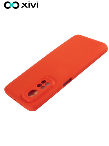 Накладка задняя Xivi для XIAOMI MI 10T, Silicon Case, силикон, матовая, №4, цвет морковный 5
