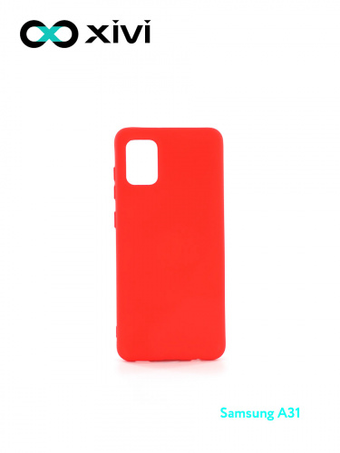 Накладка задняя Xivi для SAMSUNG Galaxy A31, Silicon Case, силикон, матовая, №4, цвет морковный 1