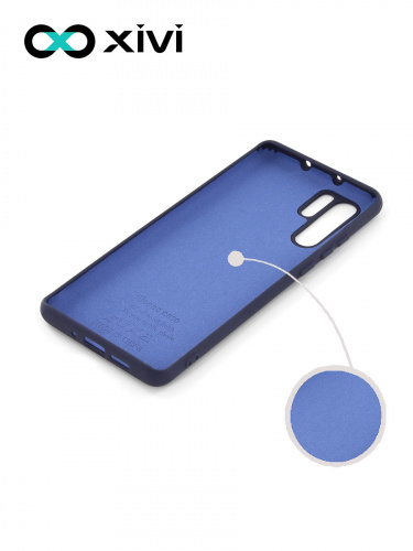 Накладка задняя Xivi для HUAWEI P30 Pro, Silicon Case, силикон, матовая, №2, цвет индиго, тёмный 2