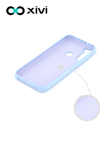 Накладка задняя Xivi для XIAOMI Redmi Note 8T, Silicon Case, силикон, матовая, №42, цвет сиреневый 2