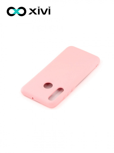 Накладка задняя Xivi для HUAWEI P30 Lite Nova 4E, Silicon Case, силикон, матовая, №19, цвет розовый 4