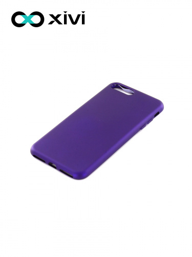 Накладка задняя Xivi для APPLE iPhone 7 8 Plus, Silicon Case, силикон, матовая, №17, цвет фиолетовый 3