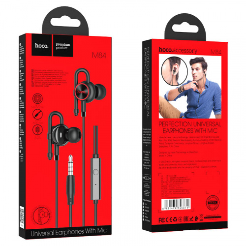 hoco-m84-perfection-universal-earphones-with-mic-package-black