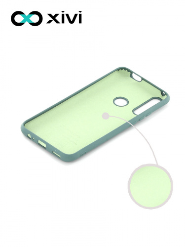 Накладка задняя Xivi для HUAWEI Y9 PRIME P SMART Z, Silicon Case, силикон, матовая, №56, цвет зелёный 2
